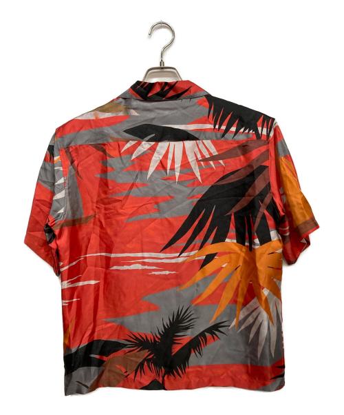 Palm Angels（パーム エンジェルス）Palm Angels (パーム エンジェルス) 総柄半袖シャツ レッド サイズ:46の古着・服飾アイテム