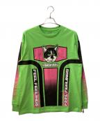 VANSヴァンズ）の古着「ロング スリーブ カットソー」｜グリーン