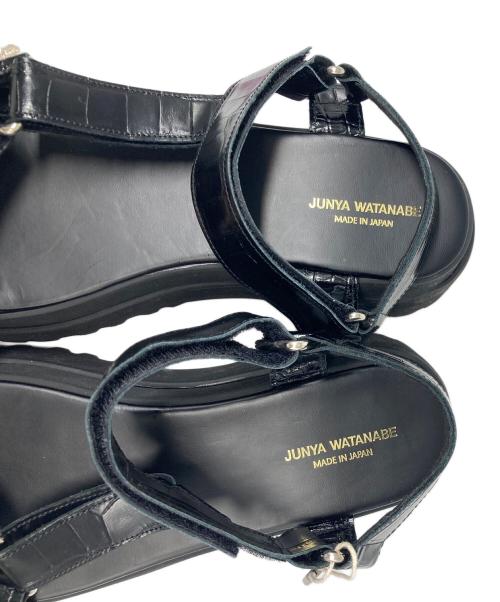 JUNYA WATANABE COMME des GARCONS（(ジュンヤワタナベ コムデギャルソン）JUNYA WATANABE COMME des GARCONS ((ジュンヤワタナベ コムデギャルソン) レザーストラップサンダル ブラック サイズ:4の古着・服飾アイテム