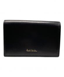 PAUL SMITH（ポールスミス）の古着「ベジタン 名刺入れ」｜ブラック