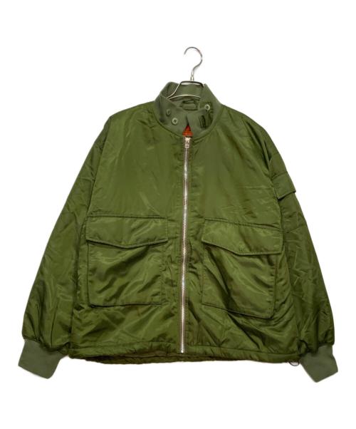CALIFORNIA SPORTSWEAR（カリフォルニア スポーツウェア）CALIFORNIA SPORTSWEAR (カリフォルニア スポーツウェア) ミリタリージャケット グリーン サイズ:Lの古着・服飾アイテム