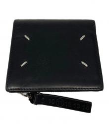 Maison Margiela（メゾンマルジェラ）の古着「フォールデッドレザーウォレット」｜ブラック