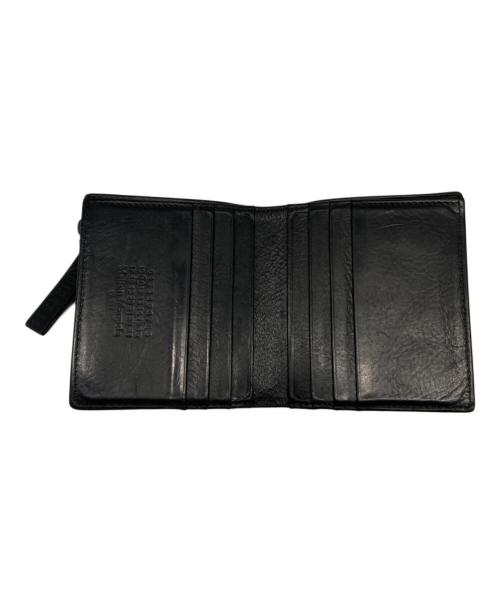 Maison Margiela（メゾンマルジェラ）Maison Margiela (メゾンマルジェラ) フォールデッドレザーウォレット ブラック サイズ:サイズ詳細参照の古着・服飾アイテム