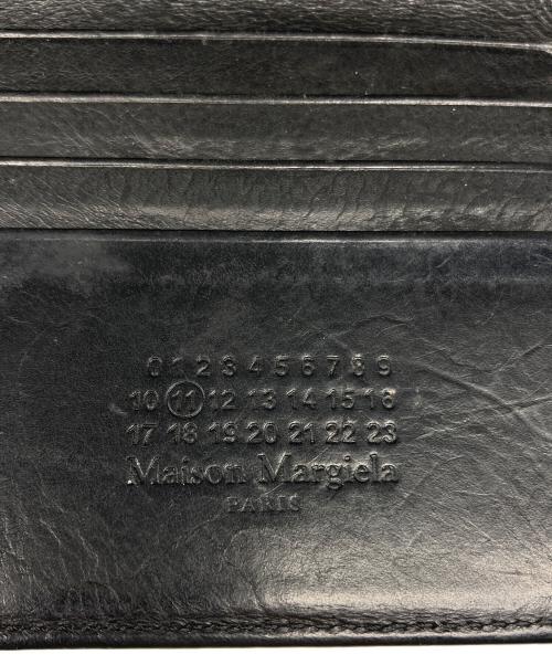 Maison Margiela（メゾンマルジェラ）Maison Margiela (メゾンマルジェラ) フォールデッドレザーウォレット ブラック サイズ:サイズ詳細参照の古着・服飾アイテム