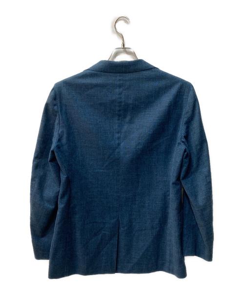 green label relaxing（グリーンレーベルリラクシング）green label relaxing (グリーンレーベルリラクシング) STRONA 織無地 2Bセットアップスーツ ブルー サイズ:46の古着・服飾アイテム