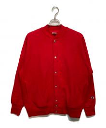 Champion REVERSE WEAVE×BEAMS（チャンピオン リバース ウィーブ×ビームス）の古着「ミンナノ スウェット カーディガン」｜レッド