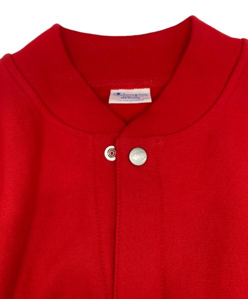 Champion REVERSE WEAVE（チャンピオン リバース ウィーブ）Champion REVERSE WEAVE (チャンピオン リバース ウィーブ) BEAMS (ビームス) ミンナノ スウェット カーディガン レッド サイズ:Ｍの古着・服飾アイテム