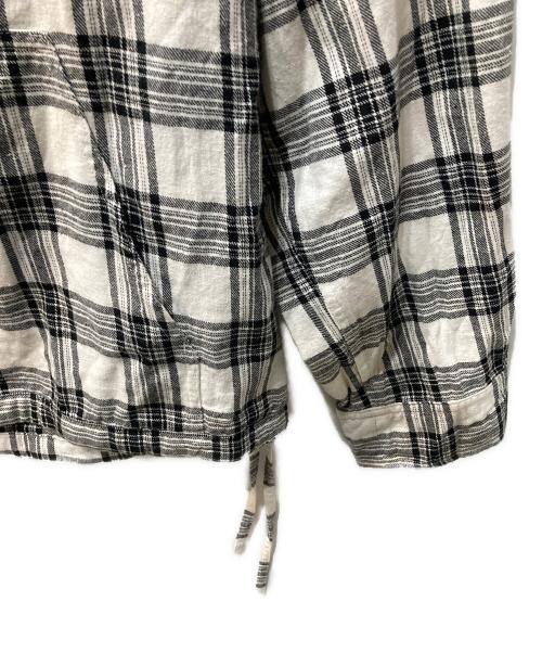 BAL（バル）BAL (バル) PULLOVER MEXICAN HOODED SHIRT ホワイト×ブラック サイズ:Lの古着・服飾アイテム