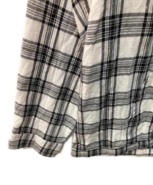 BAL（バル）BAL (バル) PULLOVER MEXICAN HOODED SHIRT ホワイト×ブラック サイズ:Lの古着・服飾アイテム