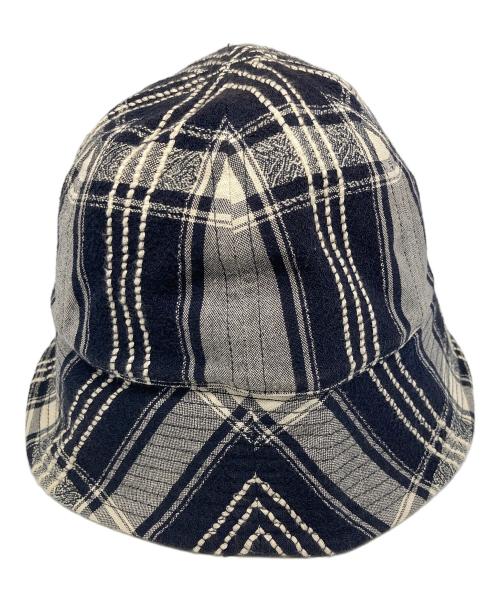 COOTIE PRODUCTIONS（クーティープロダクツ）COOTIE PRODUCTIONS (クーティープロダクツ) Jacquard Check Ball Hat ブラック サイズ:Mの古着・服飾アイテム