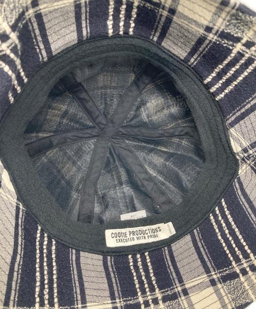 COOTIE PRODUCTIONS（クーティープロダクツ）COOTIE PRODUCTIONS (クーティープロダクツ) Jacquard Check Ball Hat ブラック サイズ:Mの古着・服飾アイテム