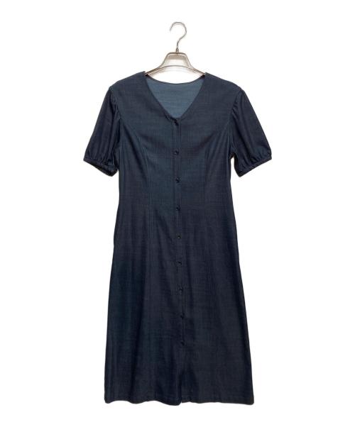 23区（ニジュウサンク）23区 (ニジュウサンク) リヨセルデニム ワンピース インディゴ サイズ:Ｍの古着・服飾アイテム