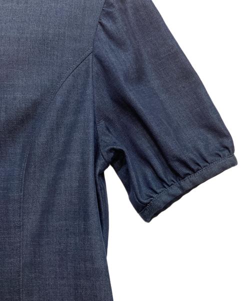 23区（ニジュウサンク）23区 (ニジュウサンク) リヨセルデニム ワンピース インディゴ サイズ:Ｍの古着・服飾アイテム