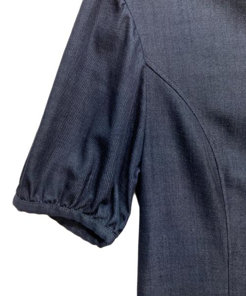23区（ニジュウサンク）23区 (ニジュウサンク) リヨセルデニム ワンピース インディゴ サイズ:Ｍの古着・服飾アイテム