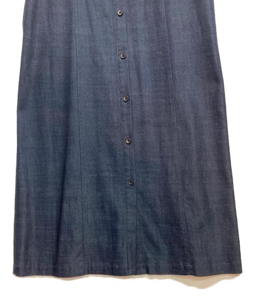 23区（ニジュウサンク）23区 (ニジュウサンク) リヨセルデニム ワンピース インディゴ サイズ:Ｍの古着・服飾アイテム