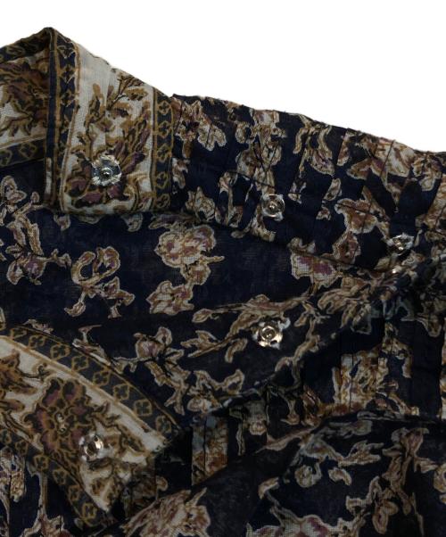 ISABEL MARANT ETOILE（イザベルマランエトワール）ISABEL MARANT ETOILE (イザベルマランエトワール) VEGA：総柄ブラウス ネイビー サイズ:34の古着・服飾アイテム