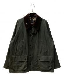Barbour（バブアー）の古着「BEDALEワックスコットンジャケット」｜セージグリーン×ブラウン