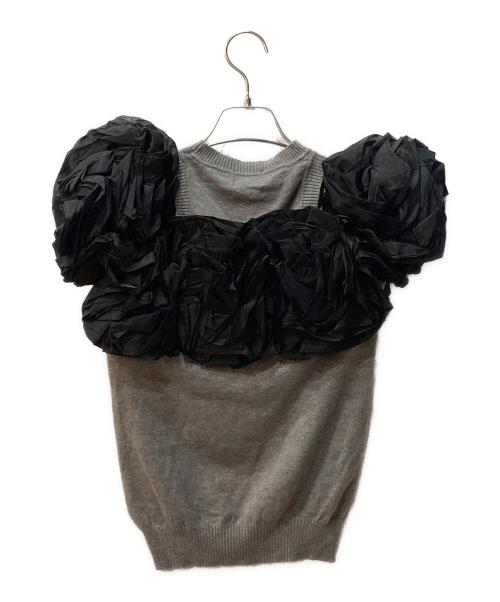 Bibiy.（ビビィ）Bibiy. (ビビィ) ALEXA FLOWER KNIT グレー サイズ:FREE 未使用品の古着・服飾アイテム