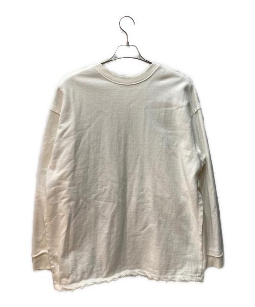 PERVERZE（パーバーズ）PERVERZE (パーバーズ) オープン スウェット カーディガン ホワイト サイズ:FREEの古着・服飾アイテム