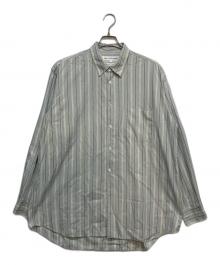COMME des GARCONS SHIRT（コムデギャルソンシャツ）の古着「90s ストライプロングスリーブシャツ」｜ホワイト×ブルー