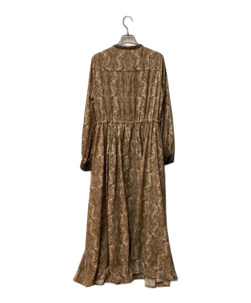 Sonny Label（サニーレーベル）Sonny Label (サニーレーベル) ダマスク プリント ワンピース ベージュ サイズ:FREEの古着・服飾アイテム