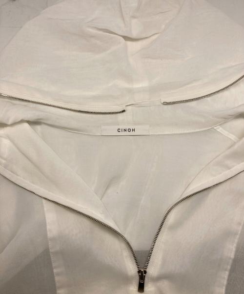 CINOH（チノ）CINOH (チノ) シースルーフーディー ホワイト サイズ:Fの古着・服飾アイテム