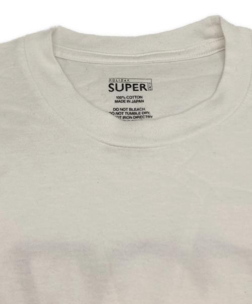 holiday（ホリデー）holiday (ホリデー) SUPER FINE S/S T-SHIRT ホワイト サイズ:XLの古着・服飾アイテム