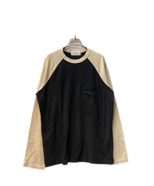 UNUSED（アンユーズド）UNUSED (アンユーズド) Raglan long sleeve T-shirt ブラック サイズ:2の古着・服飾アイテム