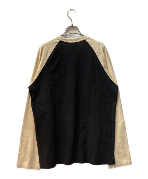 UNUSED（アンユーズド）UNUSED (アンユーズド) Raglan long sleeve T-shirt ブラック サイズ:2の古着・服飾アイテム