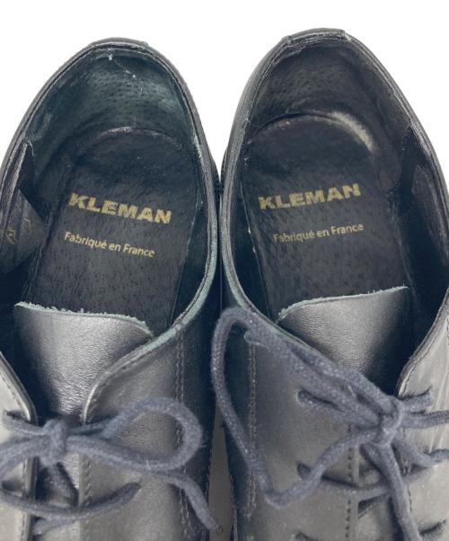 KLEMAN（クレマン）KLEMAN (クレマン) プレーントゥシューズ ブラック サイズ:24cmの古着・服飾アイテム