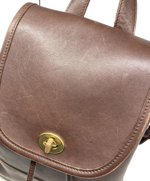 COACH（コーチ）COACH (コーチ) レザー リュック ブラウン サイズ:サイズ詳細参照の古着・服飾アイテム