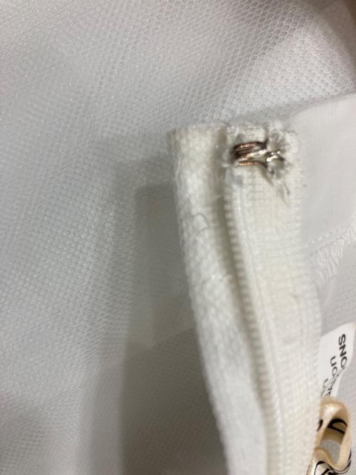 COMME des GARCONS（コムデギャルソン）COMME des GARCONS (コムデギャルソン) ポリエステル チュール レイヤード バックジップ ブラウス ホワイト サイズ:Ｓの古着・服飾アイテム