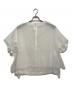 COMME des GARCONS (コムデギャルソン) ポリエステル チュール レイヤード バックジップ ブラウス ホワイト サイズ:Ｓ：15000円