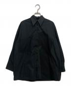 MM6 Maison Margielaエムエムシックスメゾンマルジェラ）の古着「チュールデザインシャツ」｜ブラック