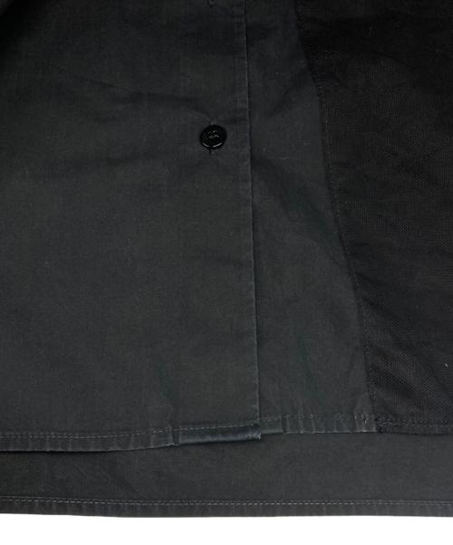 MM6 Maison Margiela（エムエムシックスメゾンマルジェラ）MM6 Maison Margiela (エムエムシックスメゾンマルジェラ) チュールデザインシャツ ブラック サイズ:36の古着・服飾アイテム