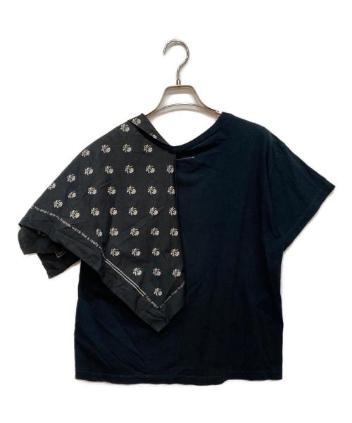 MM6 Maison Margiela（エムエムシックスメゾンマルジェラ）MM6 Maison Margiela (エムエムシックスメゾンマルジェラ) バンダナ Tee ブラック サイズ:Mの古着・服飾アイテム