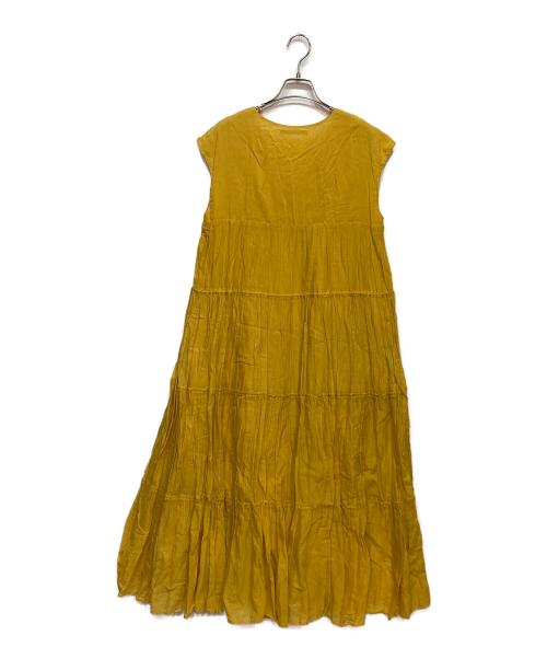 ne quittez pas（ヌキテパ）ne quittez pas (ヌキテパ) コットンボイルワンピース イエロー サイズ:FREEの古着・服飾アイテム