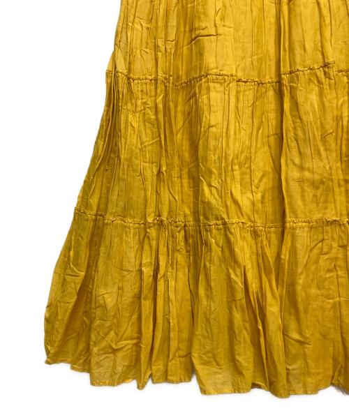 ne quittez pas（ヌキテパ）ne quittez pas (ヌキテパ) コットンボイルワンピース イエロー サイズ:FREEの古着・服飾アイテム