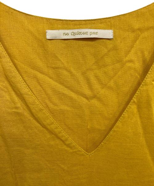 ne quittez pas（ヌキテパ）ne quittez pas (ヌキテパ) コットンボイルワンピース イエロー サイズ:FREEの古着・服飾アイテム