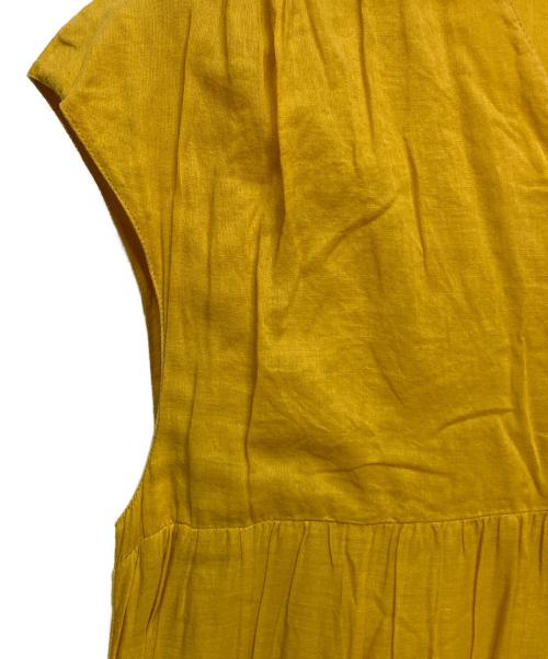 ne quittez pas（ヌキテパ）ne quittez pas (ヌキテパ) コットンボイルワンピース イエロー サイズ:FREEの古着・服飾アイテム