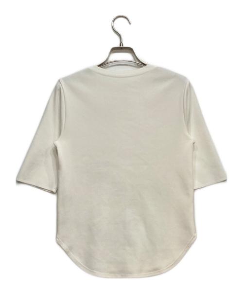 SOEJU（ソージュ）SOEJU (ソージュ) 5部袖ニットソー ホワイト サイズ:Sの古着・服飾アイテム