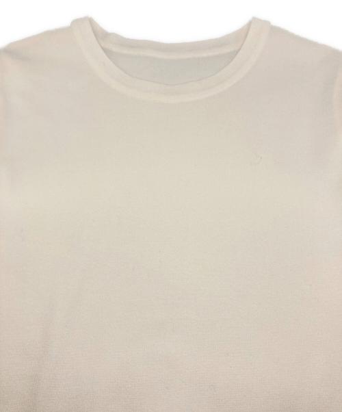 SOEJU（ソージュ）SOEJU (ソージュ) 5部袖ニットソー ホワイト サイズ:Sの古着・服飾アイテム