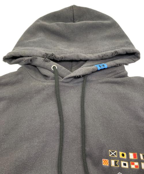 Maison MIHARA YASUHIRO（メゾン ミハラ ヤスヒロ）Maison MIHARA YASUHIRO (メゾン ミハラ ヤスヒロ) FELPA HOODIE TRIPLE LAYERED グレー サイズ:48の古着・服飾アイテム