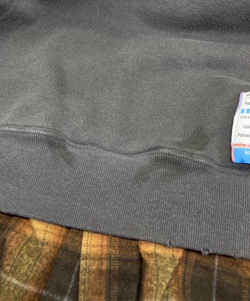 Maison MIHARA YASUHIRO（メゾン ミハラ ヤスヒロ）Maison MIHARA YASUHIRO (メゾン ミハラ ヤスヒロ) FELPA HOODIE TRIPLE LAYERED グレー サイズ:48の古着・服飾アイテム