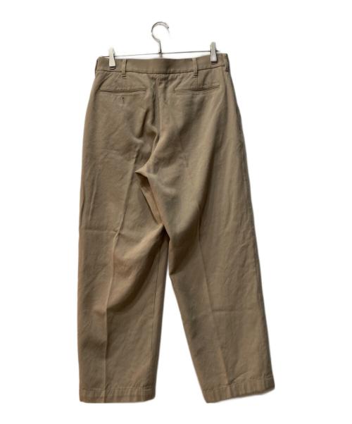 MACKINTOSH LONDON（マッキントッシュ ロンドン）MACKINTOSH LONDON (マッキントッシュ ロンドン) ウール ツイル ビッグチノパンツ ベージュ サイズ:78の古着・服飾アイテム