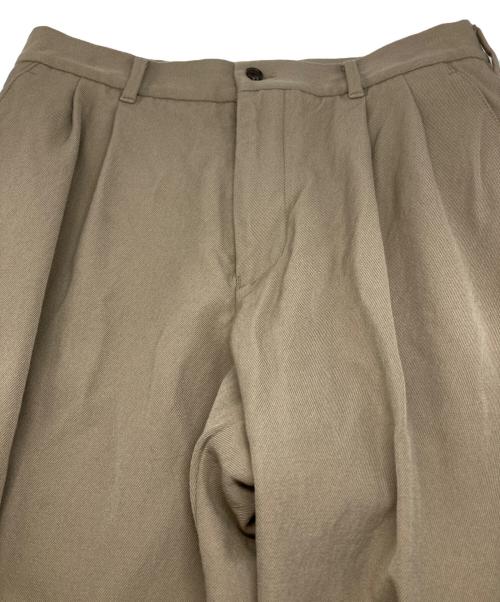 MACKINTOSH LONDON（マッキントッシュ ロンドン）MACKINTOSH LONDON (マッキントッシュ ロンドン) ウール ツイル ビッグチノパンツ ベージュ サイズ:78の古着・服飾アイテム