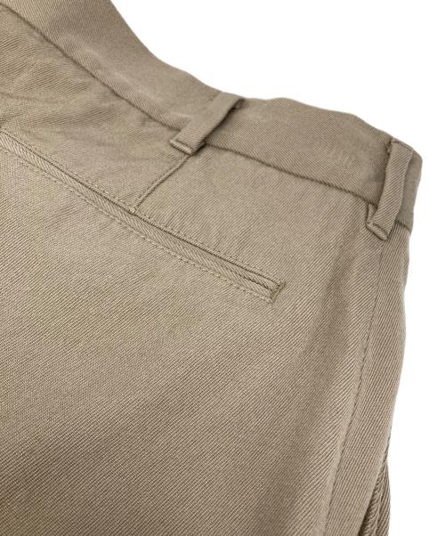 MACKINTOSH LONDON（マッキントッシュ ロンドン）MACKINTOSH LONDON (マッキントッシュ ロンドン) ウール ツイル ビッグチノパンツ ベージュ サイズ:78の古着・服飾アイテム