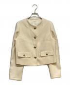 ANAYIアナイ）の古着「ウールプリペラノーカラージャケット」｜アイボリー