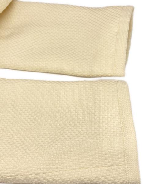 ANAYI（アナイ）ANAYI (アナイ) ウールプリペラノーカラージャケット アイボリー サイズ:Ｓの古着・服飾アイテム