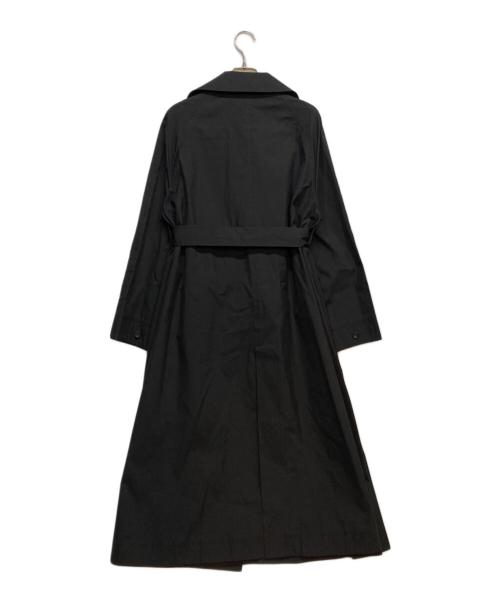 ebure（エブール）ebure (エブール) ハイカウントシルクコットン コート ブラック サイズ:Ｓの古着・服飾アイテム